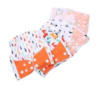 Kisangel 4pièces Couches-culottes Respirantes Et Imperméables Pour Garçon Fille Lot Poche Intérieure Pour Coussinets Absorbants