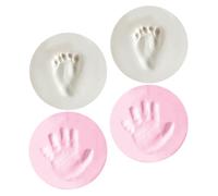 Kisangel 4pièces Kit Empreinte et Mains Garçon Fille Lot de Souvenirs Cadeaux Empreinte de Main Pied et Sécuritaire