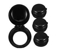 Kisangel 4pièces Protège-boutons Pour Cuisinière à Gaz Verrous De Sécurité Pour Garçon Fille Couvre-brûleurs Et Cadenas Pour Four Kit De Protections Transparentes