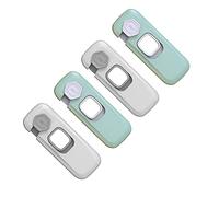 Kisangel 4pièces Verrous de Sécurité pour Meubles Adaptés aux Bébés et Jeunes Garçon Fille Facile à Installer Utiliser avec Bouton Rotatif pour Verrouillage une Seconde
