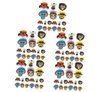 Kisangel 5 Ensembles Bague Animale Forestière Grosse Bague De Fête Halloween Thème Faire La Fête Jungle Bague Animaux De La Forêt Bagues Colorées Bague Colorée Gros Anneau Pvc 25 Pièces * 5
