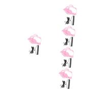 Kisangel 5 Ensembles Laisse D'oiseau Harnais De Conure Kit De Laisse D'extérieur pour Oiseaux Fournitures De Dressage d'oiseaux Laisse De Lézard Laisse De Gecko Rose Coton Élastique