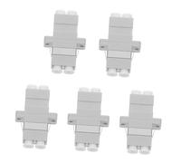 Kisangel 5 pièces Adaptateur LC à Fibre Optique Coupleur à Bride pour Connecteur Simplex Extensible et Compatible Réseaux Installation Facile pour Centres de Données