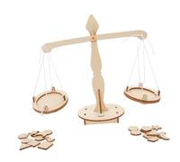 Kisangel 5 Pièces Balance Scales DIY Science Experiment Kit for Complete Stem Educational Tool for Home and School Portable and Creative Learning Set