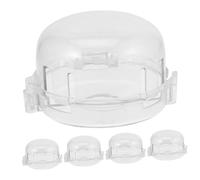 Kisangel 5 Pièces Couvre-boutons De Cuisinière à L'épreuve Des Bébés Garde De Poêle Changer Les Gardes Serrure De La Porte Du Four Couvercles De Bouton De Gaz Brûleur Protection De Bébé