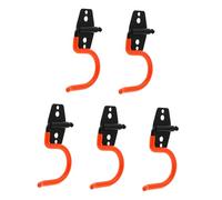 Kisangel 5 pièces Crochets de Rangement Mural Robustes pour Garage et Jardin Support Métallique pour Outils Lourds Balais et Tuyaux Organisateur Pratique et Stable