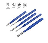 Kisangel 5 pièces Jeu de Goupilles Cylindriques Acier Au Chrome-vanadium Pointeau Frapper Résistant pour Menuiserie Chasse Goupille avec Embout Parabolique Anti-éclats Outil de Fixation