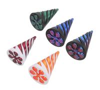 Kisangel 5 Pièces Jouets Fidget Cône Impossible Imprimé Spirale Double Couleur de Bureau Cinétique pour Garçon Fille Relaxation et Développement Sensoriel