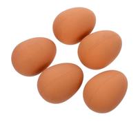 Kisangel 5 pièces Lot de Œufs Caoutchouc Élastiques pour Animaux Interactif Rebondissant Œuf Ludique pour Chiens Stress et Protège la Maison Couleur