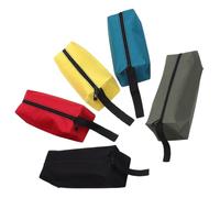 Kisangel 5 pièces Pochette Outils Étanche Toile Oxford Organisateur Multifonction Compact avec Fermeture Éclair Protection Anti-humidité Léger et Résistant pour Rangement Pratique