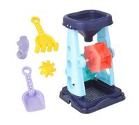 Kisangel 5 pièces Set Jouets Plage Garçon Fille avec Sablier Pelle Sable Colorée Kit Créatif Accessoires Sécurisés pour Garçons et Filles Piscine et Extérieur Couleur Couleur Aléatoire