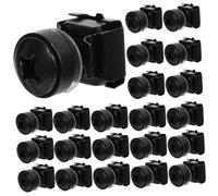 Kisangel 50 pièces Écrous à Cage et vis pour Armoire Serveur Montage matériel métallique pour équipements réseau et commutateurs Surface 50 pcs M6x16cm Noir