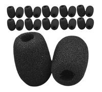Kisangel 50 Pièces Housses Mousse pour Microphones Protection Mousse Durable pour Écouteurs et Microphones du Bruit Ajustement Sécurisé et Stable Remplacement Facile pour Performances et