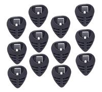 Kisangel 50pièces Boîtes de Rangement pour Médiators de Guitare Plectres Plastique Léger avec Système à Ressort Adhésif pour Fixation Facile