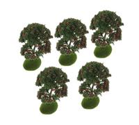 Kisangel 5pièces Arbre De Simulation De Jardin Miniature Mini Modèle Miniature pour Décoration De Table De Sable Modèles Arbres pour Modélisme Ferroviaire