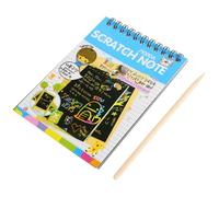 Kisangel 6 ensembles Carnets à Gratter DIY pour Garçon Fille à Gratter Coloré avec Spirale Éducatifs Motifs et Sûrs pour Peinture Manuelle Couleur Aléatoire Couleur Aléatoire