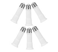 Kisangel 6 pièces Adaptateur Douille à Extensible pour Ampoules LED à Large Base Support Lampe Intérieur PC pour Maison Garage Bureau