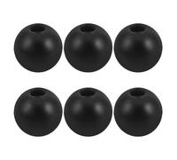 Kisangel 6 Pièces Balle de Limite d'équipement de Fitness Fixation du câble de poulie Accessoires de Gymnastique pièces d'équipement de Fitness PP Black