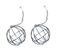 Kisangel 6 Pièces Balle d'herbe De Lapin Boules d'herbe Inoxydables Boule De Nourriture pour Animaux De Compagnie Râtelier pour Lapin Nourriture pour Cochon d'Inde Jouet Acier Inoxydable