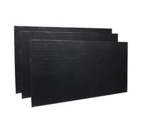 Kisangel 6 Pièces Base de Ruche à Abeilles en Plastique Noir Classique pour Apiculture, Feuilles Alvéolées Facilitant la Construction Naturelle de Rayons en Extérieur