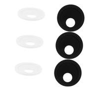 Kisangel 6 pièces Cache Caméra Ultra Fin Protection de Confidentialité pour Téléphone et PC Portable Autocollants Circulaires Noirs et Blancs Faciles à Installer et Durables