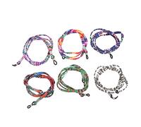 Kisangel 6 pièces Cordons Lunettes Ethniques Antidérapants pour Sport Extérieur Sangles Élastiques Réglables pour Adultes et Garçon Fille Support Stable et Vélo