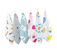 Kisangel 6 Pièces De Toilette Bébé Soin Du Visage Les Serviettes Serviette Enfant En Âge Serviettes De Bébé Mousseline Débarbouillettes En Coton Chantinglets Couleur Aléatoire