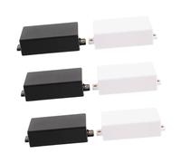 Kisangel 6 Pièces Humbucker Pickup Covers Matte Abs With Ears Electric Guitar Components Enhancing Signal Stability And Sound Clarity