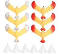 Kisangel 6 pièces Jouets Éducatifs Oiseaux Équilibristes Plastique pour Garçon Fille Garçons Filles Dapprentissage Stimulant et Couleur Aléatoire Couleur Aléatoire