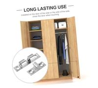 Kisangel 6 pièces Loquet à Bille Double Ressort Laiton Massif avec Vis Verrou de Porte Armoire pour Placard et Meuble