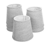 Kisangel 6 pièces Lot de Abat-jours Lin pour Lampes Murales et Lampadaires Petits Abats-jours Cylindriques Anti-éblouissement pour Chambre Salon Cuisine Installation Facile