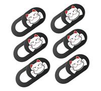 Kisangel 6 pièces Lot de Caches Webcam Ultra Fins pour PC Portable Protection de Confidentialité Discrète Autocollants de Sécurité pour Lentille Ordinateur Accessoires Anti-espionnage pour