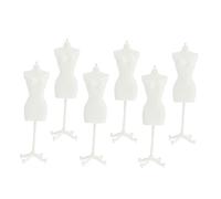 Kisangel 6 pièces Mini Doll Clothes Stands Mannequin Supports for Doll Dress Display Safe Smooth Surface for and Mini House Decor
