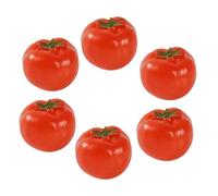 Kisangel 6 pièces Mini Modèles de Cerises Artificielles PVC Simulation Réaliste de Fruits pour Décoration Accessoires Photographie et Enseignement