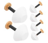 Kisangel 6 Pièces Miniature Plastic Bedside Lamps for Dollhouse Decoration Tiny Desk Night Lights for Micro Scene Furniture Accessories