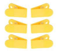 Kisangel 6 Pièces Pince de Remplacement pour arrêt d'urgence de Tapis Roulant en Plastique Jaune, Accessoires Universels pour Machines de Course et Exercices Amateurs