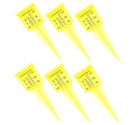 Kisangel 6 Pièces Pluviomètre Jardin Transparent Lot Outil Mesure Eau Extérieur Compact et Facile à Installer Compatible Pelouse Patio et Ferme Usage Éducatif et Jardinage Professionnel