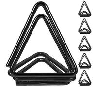 Kisangel 6 Pièces Porte-Cartes de Table en Métal Noir Triangulaire, Support Solide et Robuste pour Marque-Place Mariage, Porte-mémos Simple Style pour Décoration de Table