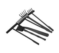 Kisangel 6 Pièces Set de Râteaux Miniatures pour Jardin Zen Outils de Décoration Plastique pour Plateau Accessoires de Jardinage Zen