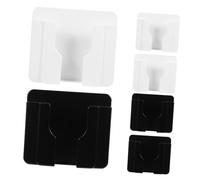 Kisangel 6 pièces Support Téléphone Mural Autocollant Porte-Smartphone PC avec Trou pour Câble Organisateur Pratique pour Bureau Cuisine et Salle de Bain Compatible Modèles Variés