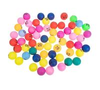 Kisangel 60 pièces Colorées Numérotées Plastique pour Loterie de Jeu pour Fête Activités Scolaires et