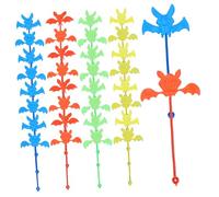 Kisangel 60 Pièces Jouets Chauves Souris Collants Halloween Jouets Élastiques Sensoriels TPR pour Fêtes Anniversaire et Remplisseurs de Sacs Garçon Fille