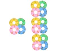 Kisangel 60 Pièces Mini Swim Rings Décoratifs Colorés pour Maison Miniature Anneaux de Natation Miniatures Rigides et Réalistes Accessoires de Photographie et Ornements