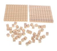 Kisangel 61 pièces Cube Apprentissage Mathématique Blocs de Comptage Décimal pour Modèle Éducatif Trois pour Matériel Pédagogique pour Développer la Créativité