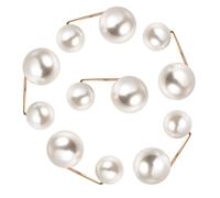Kisangel 6pcs Broches en Fausses Perles pour Vêtement et Pull, Alliage Blanc, Épingle de Sûreté Élégante pour Mariage et Soirée