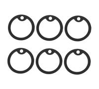Kisangel 6pcs Silencieux pour Étiquettes De Chien Anneaux en Silicone pour édaille De Nom Accessoires Animaux De Compagnie Anti Bruit