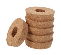 Kisangel 6pièces Bouchons Liège pour Pots de Fleurs Couvercles pour Plantes Succulentes et Terrariums Pré-percés pour Ventilation