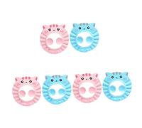 Kisangel 6pièces Chapeau De Bain Pour Garçon Fille Bonnet De Anti-eau Ajustable Et Imperméable Pour Shampoing Des Avec Motif Cartoon