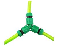 Kisangel 6Pièces Connecteur De Tuyau Flexible Y Abs Lot de Adaptateur Rapide pour Réparation De Tuyaux Joint Vert Durable Et Facile à Installer