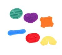 Kisangel 6pièces Pierres Sensorielles Pour Garçon Fille Silicone Souple Jouets Compact Et Portables Pour Scolarité Et Détente à Domicile